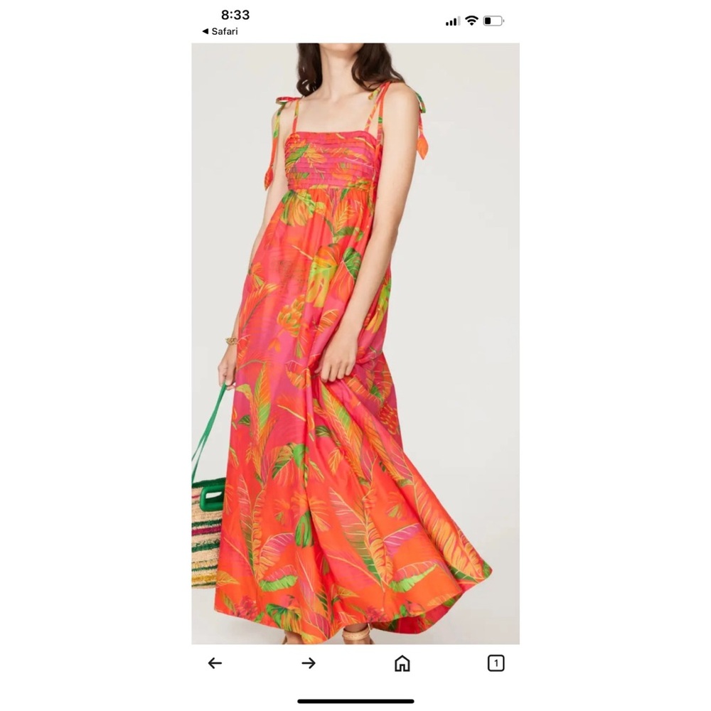 FARM Rio Vibrant  Maxi Dress new with tag